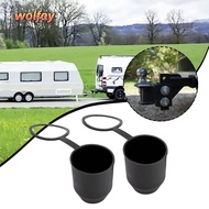 YOLANDA 2Pcs/Set Tow Bar Ball Cover, Black Hitch Cover Trailer Hitch Ball Cover, Durable Plastic Tow