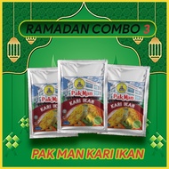 (Ramadan Combo 3 packs) Pak Man Fish Curry Paste