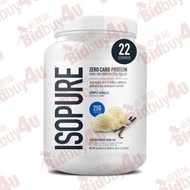 Isopure Zero Carb Whey Protein Isolate Powder (Simply Vanilla) 零碳水分離乳清蛋白粉 (香草味) 1.47 lbs / 671g 0890