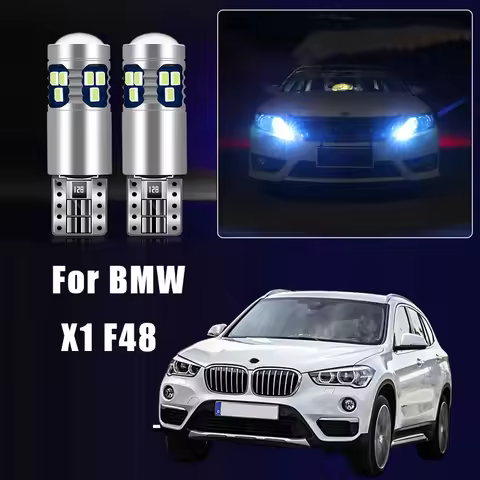 For BMW X1 F48 2pcs T10 W5W LED Bulbs Canbus Car Parking Position Lights 12V 6000K 168 194 Car Width