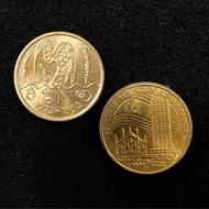 (2 Pcs) 1990 Kuala Lumpur 100 Years + 1992 WWF 5 Ringgit RM5 UNC Commemorative Coin Set