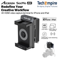 Accsoon SeeMo 4K / Accsoon SeeMo Monitor Converter HDMI to IOS Video Capture Adapter Turn iPhone iPa