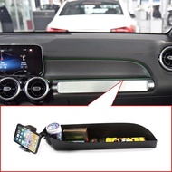 For Mercedes Benz GLB Class X247 2020 ABS Black Co-pilot Dashboard Mobile Phone Holder Storage Box C
