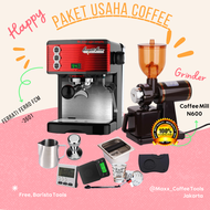 Paketan mesin Ferrati Fero FCM 3601+Grinder N600+Barista Tools
