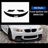 Front Lips Bumper Splitter bmw E90 M3 Style Import Lips Front Bumper E90 92 M3