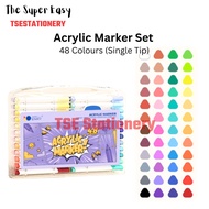 Enmy Single / Twin Acrylic Marker Colourful Marker Color Marker Pen Water Based Waterproof Quick Dry