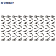 XUEXUE 10Pcs Compression Spring, 6mm OD Silver Extended Compressed Springs, Durable 0.6mm Wire Size 