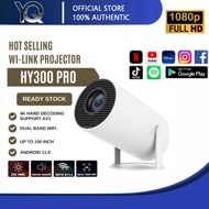 YQ HY300 Projektor Portabel 4K HD Android 11 Nirkabel 5G Wifi+Bluetooth 4.2 Smart Mini Projektor Mob