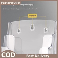 FCMY 1/2/3 Tier Clear A6 Brochure Holder Transparent Flyer Menu Card Display Stand for Countertop Pr