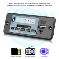 Cryfokt MP3 Audio Decoder Module with FM Radio USB SD Card 3Wx2 Speaker Amplifier 5V Power Supply fo