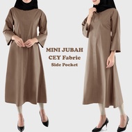 Mini Jubah Muslimah Turki Fashion Women Mini Dress / Italian Crepe Fabric / Jubah Women 2023