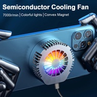 Convex Magnetic Mobile Phone Cooling Fan Radiator 7000rmp Professional Semiconductor Game Cooler Universal Mini Phone Heat Sink
