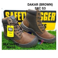 SAFETY JOGGER SAFETY SHOES / KASUT KESELAMATAN- DAKAR BROWN SRC S3 *MIDDLE CUT*