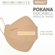 TERBAIK Masker Pokana Duckbill-4Ply Earloop Medical Face Mask-Box isi