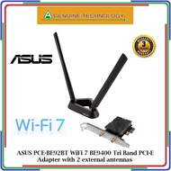 ASUS PCE-BE92BT WiFi 7 BE9400 Tri Band PCI-E Adapter ONLY compatible with lntel motherboards - 3 Yea