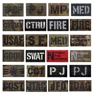 Velcro Patch Reflective Letter FIRE SF USAF CTRU JFO GOON Luminous Velcro Badge IR Identification Ba