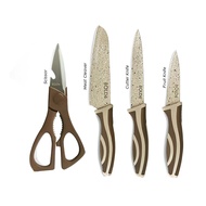 Bolde Knife Set Pisau Set Gunting Granite Coating 4 Pcs Bolde Electra Series Bolde Super Utensile