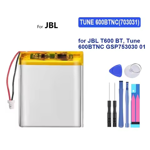 For Jbl T600 BT , Tune 600BTNC 600BTNC 703031 High-Capacity Headset Battery