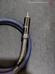 發燒級RCA cable 數碼同軸線   WBT Audiophile RCA鍍銠端子（1米 x1 ）適合數碼轉盤和其它發燒級推力裝置 請看描述介紹