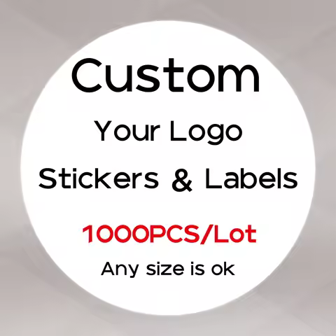 1000 PCS Custom Stickers Customize Logo Label Sticker Personalized Stickers Packaging Labels Design 