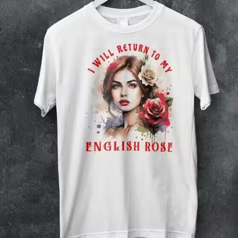The Jam English Rose Inspired T Shirt Paul Weller 1970S Classic Design