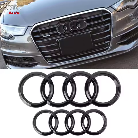 Original Car Front Rear Trunk Emblem Replacement Decoration Stickers For AUDI Q3 A7 S3 A3 8V 8P Spor