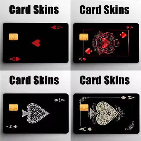 Ace Of Spade Credit Debit Card Film Skin Sticker Credit Card Skin Stickers For Bank Card Bus Metro C
