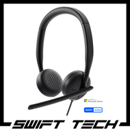 Dell WH3024 Wired Headset with AI Noise Cancellation - 3 Years Dell Warranty - Free Shipping