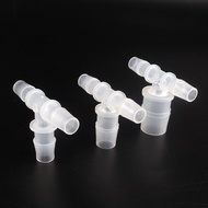 10Pcs 8~10mm To 4~20mm PP Plastic Reducing Tee Connector Aquarium Fish Tank Air Hose Pipe Pagoda Joi
