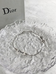 【日本直送 名牌中古包】Christian Dior   手鍊 銀色 DIOR logo 飾牌 vintage ssz8bh