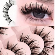 New 7 Pairs Fluffy Thick Manga Wispy Natural Wet Look Eyelashes Grafting-Like Effect Faux Mink Lashe