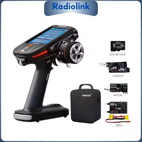 Radiolink RC8X 2.4G 8CH 4.3inch LCD Touch Screen Transmitter Compatible with TBS CRSF R8FG R4FGM Rec