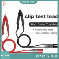 (xiu988) For -DQ01/-DQ02 Kelvin Test Probe Lead PVC Material Kelvin Clip Wire Test