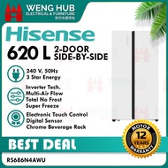 Hisense 620L Side by Side Inverter Fridge RS686N4AWU