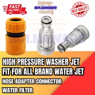 HIGH PRESSURE WASHER JET WATER JET WATER FILTER HOSE ADAPTER CONNECTOR FIT FOR ALL BRAND KARCHER BLACK DECEKR BOSSMAN