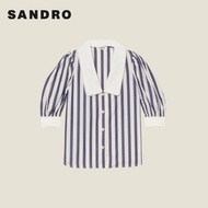 Sandro法式公主袖上衣