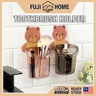 🏠READY STOCK🏠Toothbrush Holder Toothbrush Cup Cute Bear Holder Cup Kids Wall Mounted Toothbrush Toot