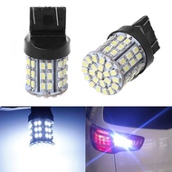 2pcs T20 LED Car Brake Lights W21W 7440 1206 64SMD LED White 7440 3156 3157 Auto Reserve Backup Ligh