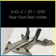 DEMAK EVO Z / EVO ZR / 125R - REAR FOOT REST HOLDER (GREY/RED) EVOZ110 EVOZ125R EVOZR EVO Z ZR 125 R