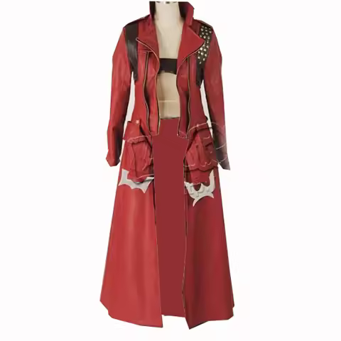 DMC 3 Dante Cosplay Leather Costume Halloween cosplay Costume noly coat