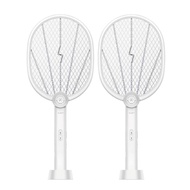 【AWSON 歐森】二合一充電式電蚊拍+捕蚊燈+捕蚊拍 (AML-2365)LED紫光誘蚊-2入組