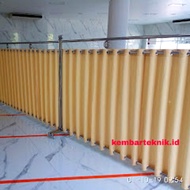 Gorden Pembatas Sekat ruangan Masjid Mushola Ruang Tamu bahan kain blackout tebal model smokring
