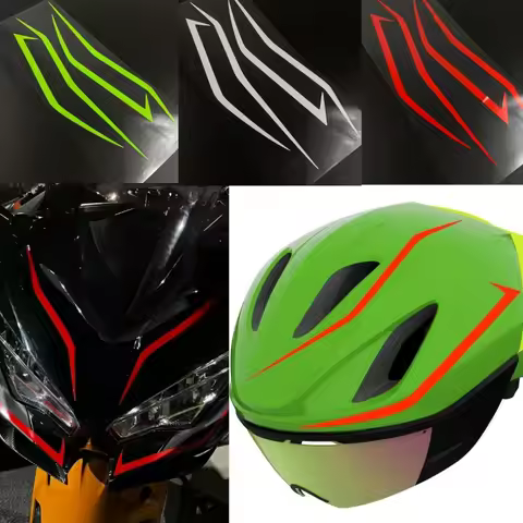 Motorcycle Stickers Windscreen Fairing Decor Motocross Headlight Helmet Oilproof Vinyl Decal for Kaw