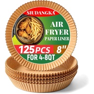 SIUDANGKA Air Fryer Liners for Ninja Air Fryer, 125 Pcs Disposable Paper Liner for most 4-8QT AirFry