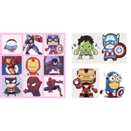 JuzShop Marvel DC Comic Super Heroes 20x20cm DIY Paint By Numbers Canvas With Frame