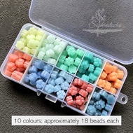 [SG] 180pcs Cat Paw Wax Beads Set | Wax Stamp | Wax Bead | Jelly Wax Beads | Pastel Wax Beads