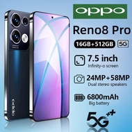 【รับประกัน 12 เดือน】OPP0 Reno8 Pro 5G 7.5นิ้ว โทรศัพท์มือถือ รองรับ2ซิม Smartphone 4G/5G 512GB โทรศัพท์ถูกๆ Android12.0