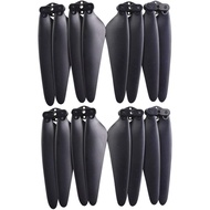 8PCS Propeller untuk SJRC F11/F11Pro F24/F24Pro DE22/DE22Pro F35 Aksesori Bilah Quadcopter Lipat Tan