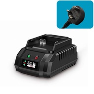 Battery charger for 21V Makita battery interface with UK plug