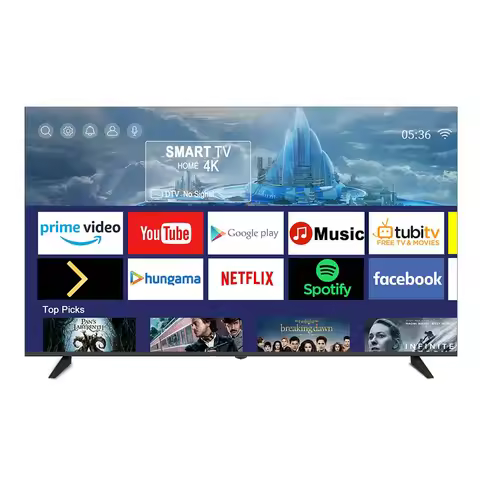 Frameless 42 Inch 2K OLED Smart TV OEM Suppliers 4K Ultra HD LED Android QLED 120Hz For Hotels 32 43